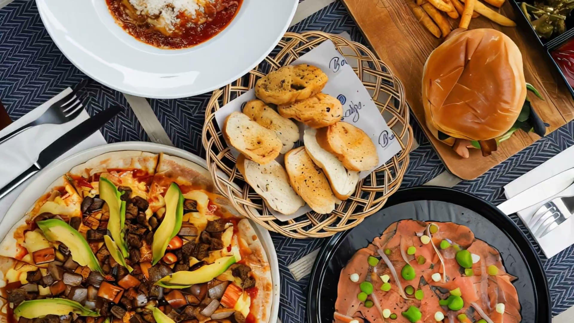 Mesa de Bocuze Bistró Café en Zibatá, Querétaro — vista aérea